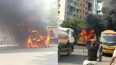 School bus catches fire in Pune, students rescued safely