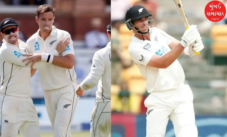 New Zealand won by this record margin, giving Team South a perfect farewell...