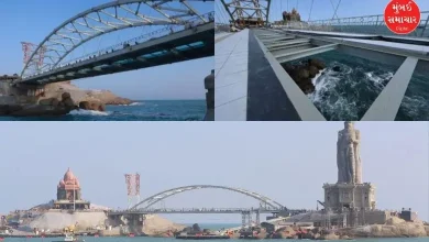 The country's first glass bridge was inaugurated in Kanyakumari