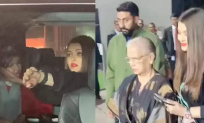 Aishwarya Rai Bachchan shields Aaradhya from media