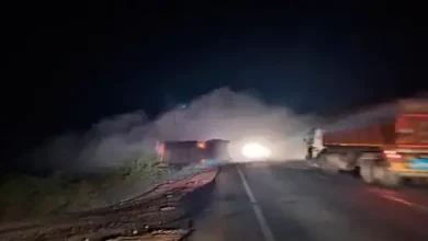 Bhuj Chemical tanker overturned