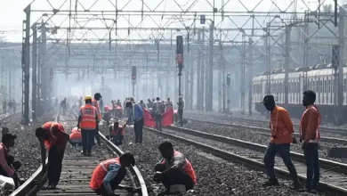 block on Mid-Harbour Line on Sunday