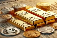 Gold prices see a slow recovery of Rs 17 and silver prices see a slow recovery of Rs 312.