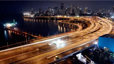 Haji Ali Interchange of Mumbai Coastal Road with operational arms