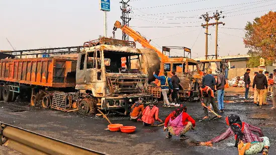 Rescue operations underway after LPG tanker blast in Jaipur