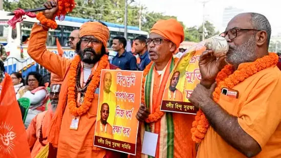 Kolkata rally protests attacks on Hindus in Bangladesh