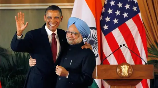 Barack Obama and Dr. Manmohan Singh meeting