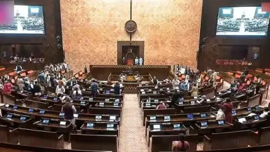 "Indian Parliament building with a focus on 'One Nation, One Election' reforms. Highlighting the decision to not discuss the initiative in the winter session."