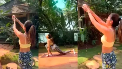 Viral Video: Actress Shilpa Shetty did yoga in a unique way, people gave her advice...