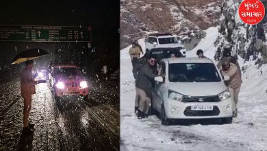 Tourists take shelter in mosques due to snowfall in Kashmir, with vehicles stuck in Kullu.