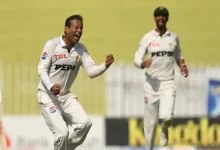 20 wickets fell on day one in Pakistan and West Indies test, Noman Ali, Hat trick