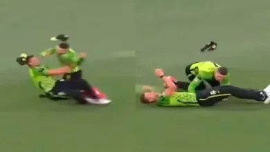 Sydney Thunder fielders Cameron Bancroft and Daniel Sams injured after collision