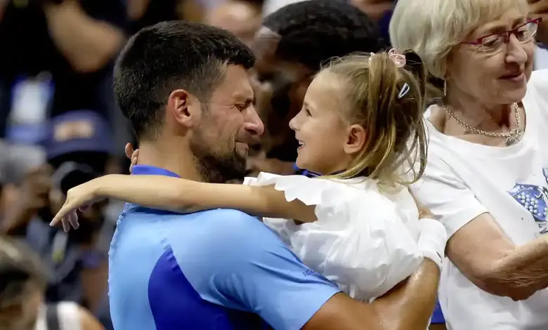 Djokovic's girl  Tara's epic absorption    to him aft  a agelong  match