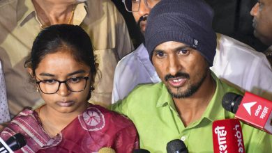 Family members of sarpanch Santosh Deshmukh, who was allegedly tortured to death in Beed district, speak to the media after a meeting with Maharashtra Chief Minister Devendra Fadnavis, in Mumbai,