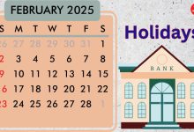 February 2025 bank holidays