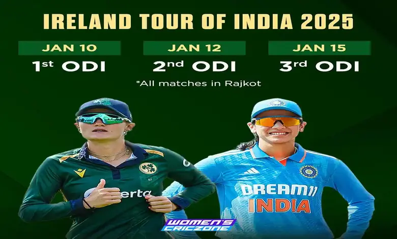 India vs Ireland Women's ODI Series Begins Tomorrow