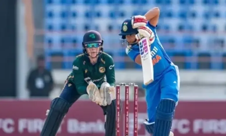 India women wins first match against Ireland in Rajkot