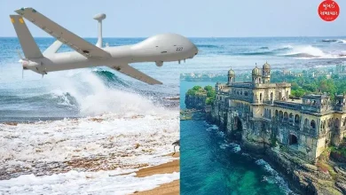 Navy's Drishti 10 drone crashes in Porbandar sea