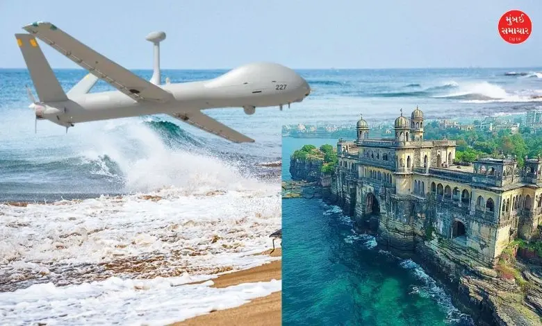 Navy's Drishti 10 drone crashes in Porbandar sea