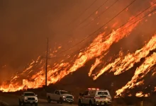 New fire breaks out near Los Angeles