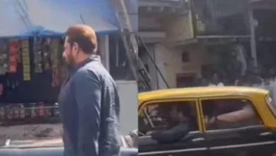 Salman Khan spotted in Mumbai taxi