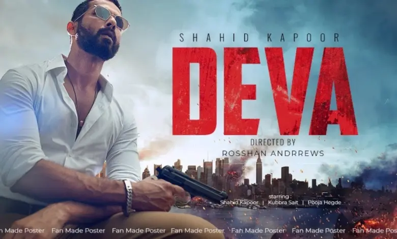 Shahid Kapoor's 'Deva' film poster released