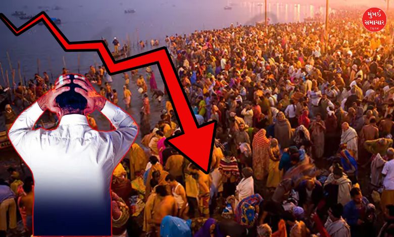 Stock market declines during Kumbh Mela