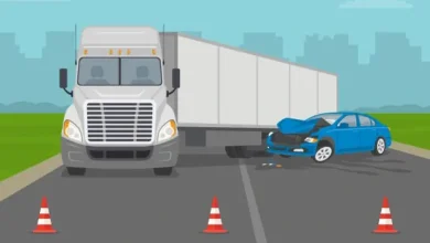 Truck hits several vehicles