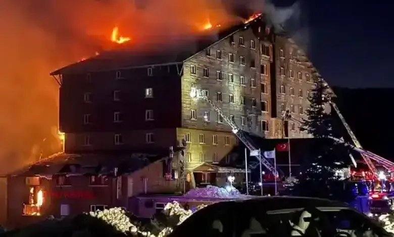 Turkey Ski resort hotel caught fire 66 people Died many injured