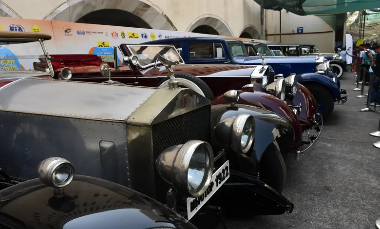 Vintage Car Fiesta 2025 Classic Cars Shine at Mumbai WTC