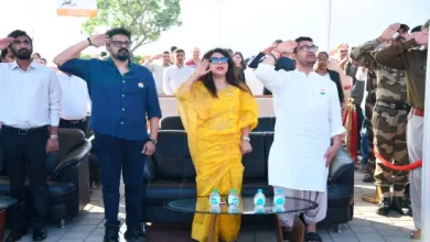 aamir khan salutes tricolor at statue of unity