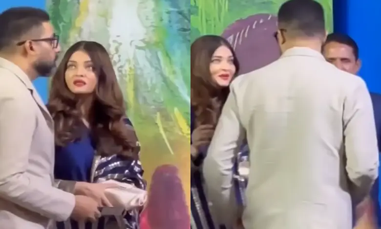 Aishwarya Rai and Abhishek Bachchan in viral video moment