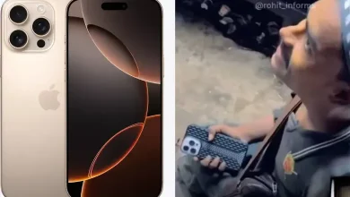 viral video of beggar with iPhone 16 Pro Max