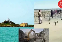 Bulldozers turn back on religious pressures spread over 4000 square feet on Pirotan Island in Jamnagar