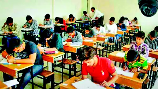 Student taking supplementary exam