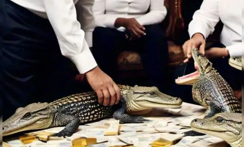 Income Tax team raids in Madhya Pradesh, crocodile found in house