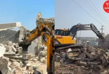 Bulldozer turns on illegal encroachments in Bet Dwarka, watch VIDEO