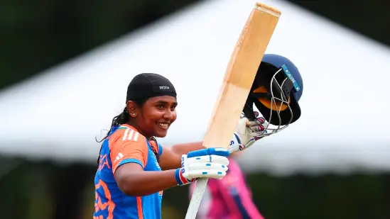 gongadi trisha creates history in u19 t20 world cup