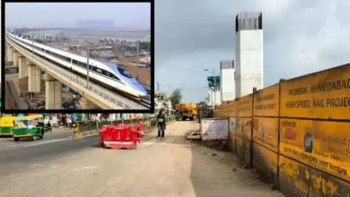 AHMEDABAD MANINAGAR BULLET TRAIN TRACK