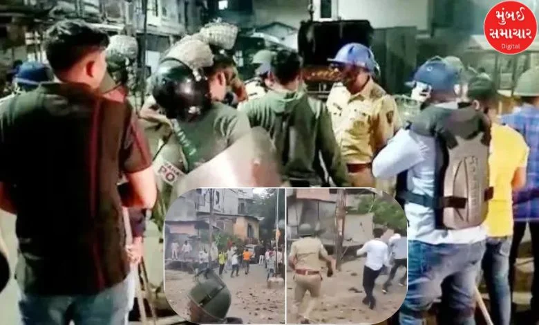 Clash between two groups in Jalgaon, stone pelting and arson, heavy police deployment