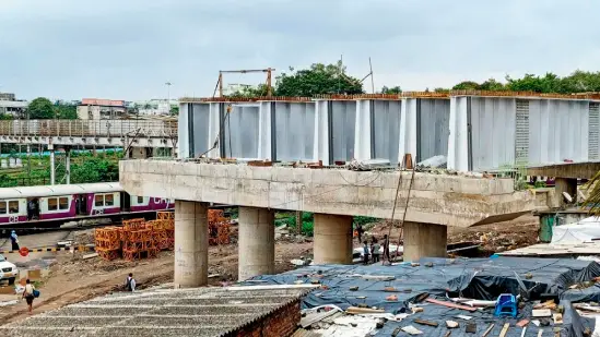 Kurla Elevated Corridor construction by Central Railway