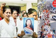 Rally in Mandvi demanding justice for Gavari Tulsidas Garva with calls for the death penalty