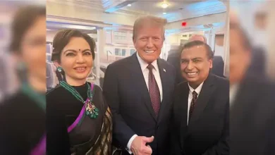 Mukesh and Neeta Ambani at Trump's candlelight dinner