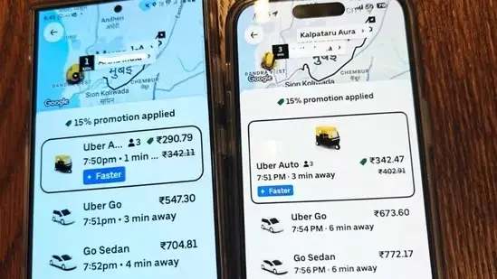 ola uber charges more from apple users