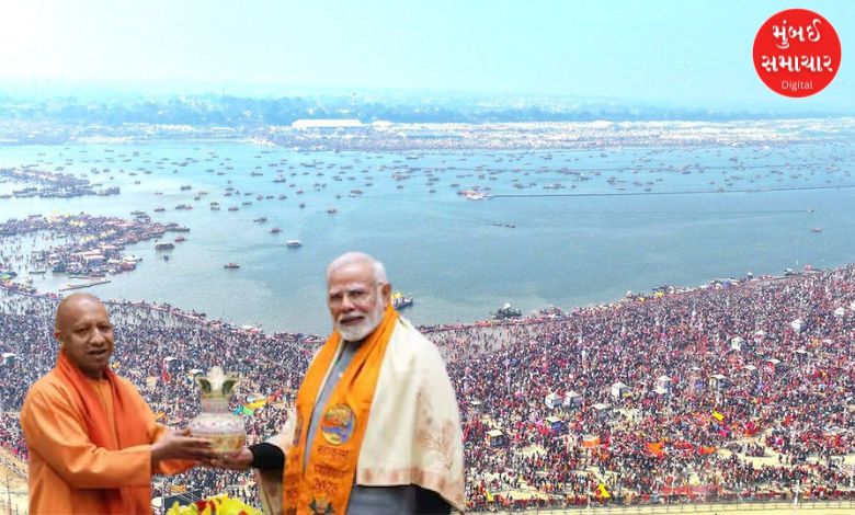 pm modi to sojourn  maha kumbh mela connected  february 5