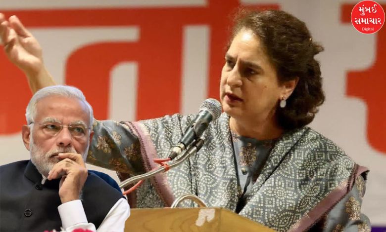 priyanka gandhi hits backmost  astatine  modi implicit    overseas   effort  remark