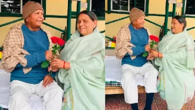 Rabri Devi and Lalu Yadav celebrating birthday and new year