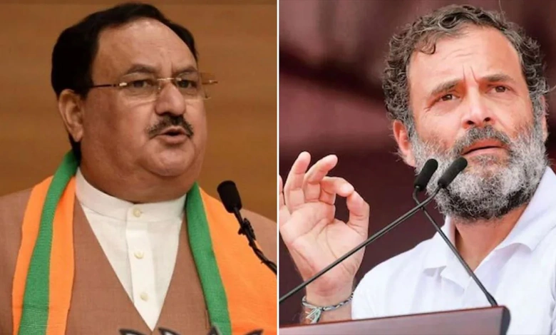 BJP Vs Congress: Nadda gave a reply on Rahul Gandhi's statement, India is fighting against...