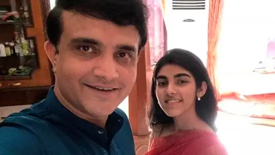 Sourav Ganguly with daughter Sana