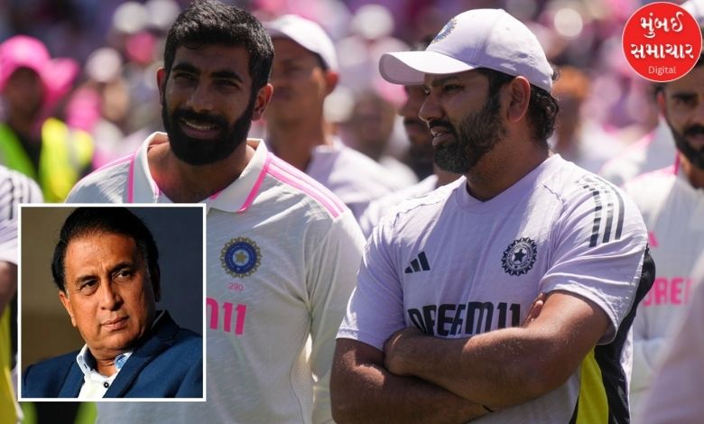 Sunil Gavaskar responds to Rohit Sharma's comment in a cricketing discussion.